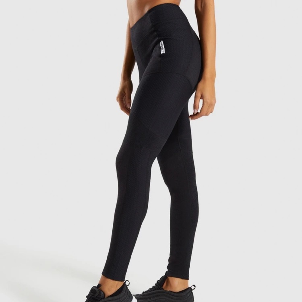 Gymshark True Texture Leggings Black